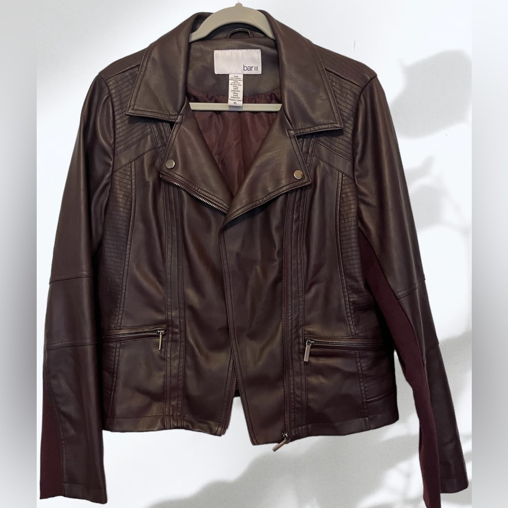 BAR III ‘non-leather’ Deep Purple Jacket